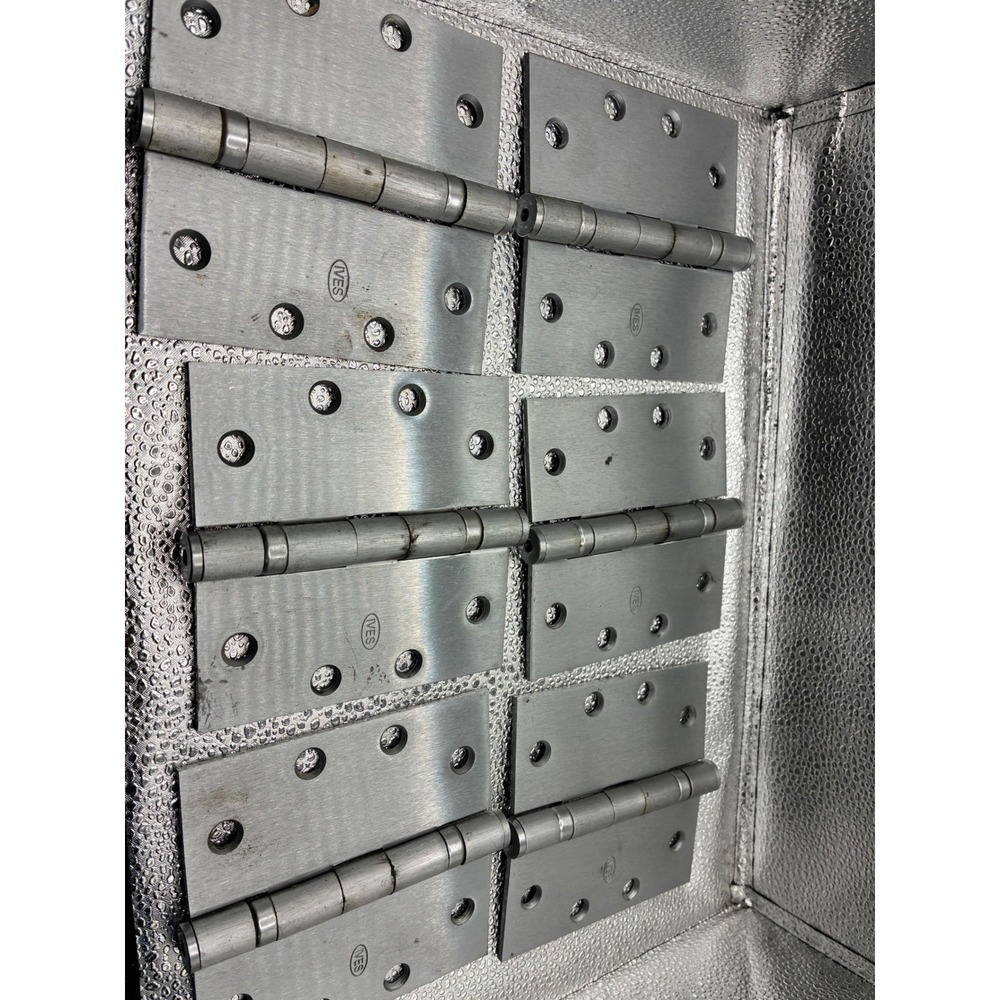 Ives Stainless Steel Commercial Door Hinges Lot of 6 Heavy Duty Brushed Finish
